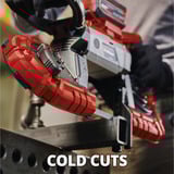 EINHELL Sega a nastro a batteria Power X-Change TE-MB 18/127 Li-Solo, 18 Volt rosso/Nero