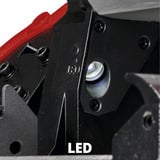 EINHELL Sega a nastro a batteria Power X-Change TE-MB 18/127 Li-Solo, 18 Volt rosso/Nero