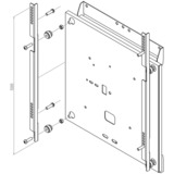 HAGOR 5761 Supporto per display espositivi 165,1 cm (65") Bianco bianco, 45 kg, 165,1 cm (65"), 400 x 400 mm