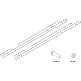 HAGOR 5761 Supporto per display espositivi 165,1 cm (65") Bianco bianco, 45 kg, 165,1 cm (65"), 400 x 400 mm