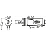 Hazet 9032P-1, Smerigliatrice Nero