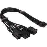 Inter-Tech Cavo adattatore GPU-02 (12+4pin) a 3x 8pin Nero