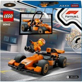 LEGO City Pilota e monoposto McLaren F1®, Giochi di costruzione Set da costruzione, 6 anno/i, Plastica, 86 pz, 142 g