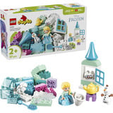 LEGO DUPLO Disney Frozen Scatola creativa con Elsa e Olaf, Giochi di costruzione 
