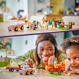 LEGO Friends 42634 Rimorchio con Cavallo e Pony, Giocattolo per la Cura degli Animali con 2 Mini Bamboline, Idea Regalo da 4+, Giochi di costruzione Giocattolo per la Cura degli Animali con 2 Mini Bamboline, Idea Regalo da 4+, Set da costruzione, 4 anno/i, Plastica, 105 pz, 248 g