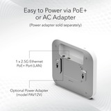 Netgear Insight Cloud Managed WiFi 6 AX1800 Dual Band Access Point (WAX610) 1800 Mbit/s Bianco Supporto Power over Ethernet (PoE), Punto di accesso bianco, 1800 Mbit/s, 600 Mbit/s, 1200 Mbit/s, 10,100,1000,2500 Mbit/s, IEEE 802.11a, IEEE 802.11ac, IEEE 802.11ax, IEEE 802.11b, IEEE 802.11g, IEEE 802.11i, IEEE..., 250 utente(i)