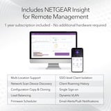 Netgear Insight Cloud Managed WiFi 6 AX1800 Dual Band Access Point (WAX610) 1800 Mbit/s Bianco Supporto Power over Ethernet (PoE), Punto di accesso bianco, 1800 Mbit/s, 600 Mbit/s, 1200 Mbit/s, 10,100,1000,2500 Mbit/s, IEEE 802.11a, IEEE 802.11ac, IEEE 802.11ax, IEEE 802.11b, IEEE 802.11g, IEEE 802.11i, IEEE..., 250 utente(i)