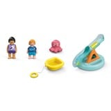 PLAYMOBIL Junior Aqua: Isola da bagno con scivolo d'acqua, Giochi di costruzione 