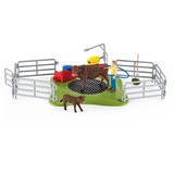 Schleich FARM WORLD Stazione di lavaggio mucche, Gioco figura Fattoria, Farm, Farm animals / farm toys, 3 anno/i, Multicolore
