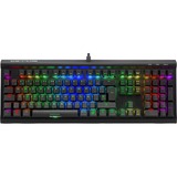 Sharkoon SKILLER SGK60 tastiera USB QWERTY Spagnolo Nero Nero, Full-size (100%), USB, Interruttore a chiave meccanica, QWERTY, LED RGB, Nero