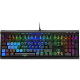 Sharkoon SKILLER SGK60 tastiera USB QWERTY Spagnolo Nero, Tastiera da gioco Nero, Full-size (100%), USB, Interruttore a chiave meccanica, QWERTY, LED RGB, Nero
