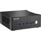Shuttle Nano PC NA10H PC con dimensioni 1 l Nero 8845HS 3,8 GHz, Barebone Nero, PC con dimensioni 1 l, Mini PC barebone, DDR5-SDRAM, PCI Express, Collegamento ethernet LAN, 120 W