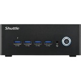 Shuttle Nano PC NA10H PC con dimensioni 1 l Nero 8845HS 3,8 GHz, Barebone Nero, PC con dimensioni 1 l, Mini PC barebone, DDR5-SDRAM, PCI Express, Collegamento ethernet LAN, 120 W