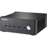 Shuttle Nano PC NA10H PC con dimensioni 1 l Nero 8845HS 3,8 GHz, Barebone Nero, PC con dimensioni 1 l, Mini PC barebone, DDR5-SDRAM, PCI Express, Collegamento ethernet LAN, 120 W
