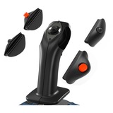 Thrustmaster TCA Sidestick X Airbus Edition Nero, Blu USB Flightstick Analogico/Digitale PC, Xbox Series S, Xbox Series X, Joystick Nero, Flightstick, PC, Xbox Series S, Xbox Series X, Pulsante Menu, Pulsante Condividi, Analogico/Digitale, Cablato, USB