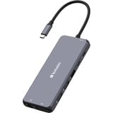 Verbatim CMH-14 USB tipo-C 5000 Mbit/s Argento, Docking station grigio, USB tipo-C, HDMI, RJ-45, USB 2.0, USB 3.2 Gen 1 (3.1 Gen 1) Type-A, USB 3.2 Gen 1 (3.1 Gen 1) Type-C, USB..., MicroSD (TransFlash), SD, 5000 Mbit/s, 60 Hz, Argento