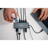 Verbatim CMH-14 USB tipo-C 5000 Mbit/s Argento, Docking station grigio, USB tipo-C, HDMI, RJ-45, USB 2.0, USB 3.2 Gen 1 (3.1 Gen 1) Type-A, USB 3.2 Gen 1 (3.1 Gen 1) Type-C, USB..., MicroSD (TransFlash), SD, 5000 Mbit/s, 60 Hz, Argento