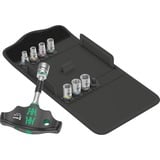 Wera Kraftform Kompakt 400 RA Set 2, con funzione a cricchetto, chiave combinata   Nero/Verde