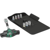 Wera Kraftform Kompakt 400 RA Set 2, con funzione a cricchetto, chiave combinata   Nero/Verde