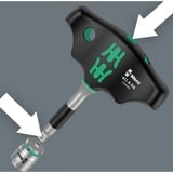Wera Kraftform Kompakt 400 RA Set 2, con funzione a cricchetto, chiave combinata   Nero/Verde