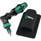Wera Kraftform Kompakt Pistol RA-R 1, Set di bit Nero/Verde
