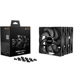 be quiet! Pure Wings 3 140mm PWM 3-Pack, Ventola Nero