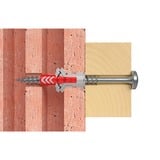 fischer DUOPOWER 6x30 S PH TX, Tassello grigio chiaro/Rosso