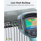 goobay Cavo patch ultraflessibile Cat.8.1 slim, U/FTP grigio