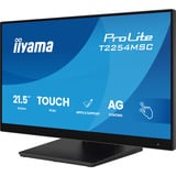 iiyama T2254MSC-B2AG Monitor PC 54,6 cm (21.5") 1920 x 1080 Pixel Full HD LED Touch screen Nero, Monitor LED Nero (opaco), 54,6 cm (21.5"), 1920 x 1080 Pixel, Full HD, LED, 4 ms, Nero