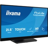 iiyama T2254MSC-B2AG, Monitor LED Nero (opaco)