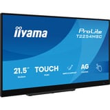 iiyama T2254MSC-B2AG, Monitor LED Nero (opaco)