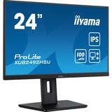 iiyama XUB2492HSU-B6 Monitor PC 60,5 cm (23.8") 1920 x 1080 Pixel Full HD LED Nero, Monitor LED Nero (opaco), 60,5 cm (23.8"), 1920 x 1080 Pixel, Full HD, LED, 0,4 ms, Nero