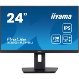 iiyama XUB2492HSU-B6 Monitor PC 60,5 cm (23.8") 1920 x 1080 Pixel Full HD LED Nero, Monitor LED Nero (opaco), 60,5 cm (23.8"), 1920 x 1080 Pixel, Full HD, LED, 0,4 ms, Nero