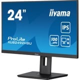iiyama XUB2492HSU-B6 Monitor PC 60,5 cm (23.8") 1920 x 1080 Pixel Full HD LED Nero, Monitor LED Nero (opaco), 60,5 cm (23.8"), 1920 x 1080 Pixel, Full HD, LED, 0,4 ms, Nero