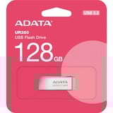ADATA UR350-128G-RSR/BG, Chiavetta USB nichel/marrone