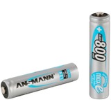 Ansmann 5035042 batteria per uso domestico Mini Stilo AAA Nichel-Metallo Idruro (NiMH) argento, Mini Stilo AAA, Nichel-Metallo Idruro (NiMH), 1,2 V, 800 mAh, 10.5 x 44.5