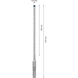 Bosch Expert Punta per martelli SDS plus-7X, Trapano Martello perforatore, Hammer drill bit, 6 mm, 215 mm, Cemento, Pietra, 15 cm