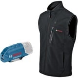 Bosch Heat+Jacket GHV 12+18V Kit taglia L, Abbigliamento da lavoro Nero