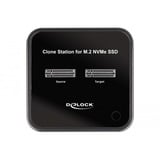 DeLOCK Stazione di docking e clonazione USB 3.0 2 x M.2 NVMe, Docking station Nero