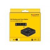 DeLOCK Stazione di docking e clonazione USB 3.0 2 x M.2 NVMe, Docking station Nero
