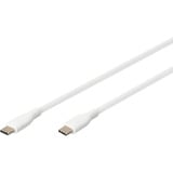 Digitus Cavo di collegamento in silicone USB 2.0 USB-C > USB-C bianco