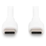Digitus Cavo di collegamento in silicone USB 2.0 USB-C > USB-C bianco