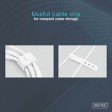 Digitus Cavo di collegamento in silicone USB 2.0 USB-C > USB-C bianco