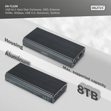 Digitus DA-71158, Disk enclosure alluminio