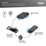 Digitus DA-71158, Disk enclosure alluminio