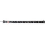 Digitus DN-95435, Ciabatta Nero/alluminio