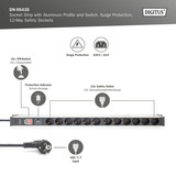 Digitus DN-95435, Ciabatta Nero/alluminio