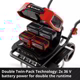 EINHELL 3431220, GP-CR 36/45 Li E BL- Solo rosso/Nero