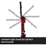 EINHELL Lampada a batteria Power X-Change TE-CL 18/1000 S Li - Solo, 18Volt, Luce LED rosso
