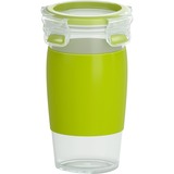 Emsa CLIP & GO Contenitore per il pranzo 0,45 L Plastica Verde, Trasparente 1 pz verde/trasparente, Contenitore per il pranzo, Adulto, Verde, Trasparente, Plastica, Monocromatico, Germania